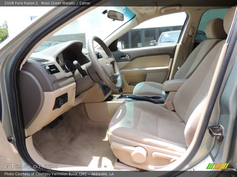 Moss Green Metallic / Camel 2008 Ford Fusion S