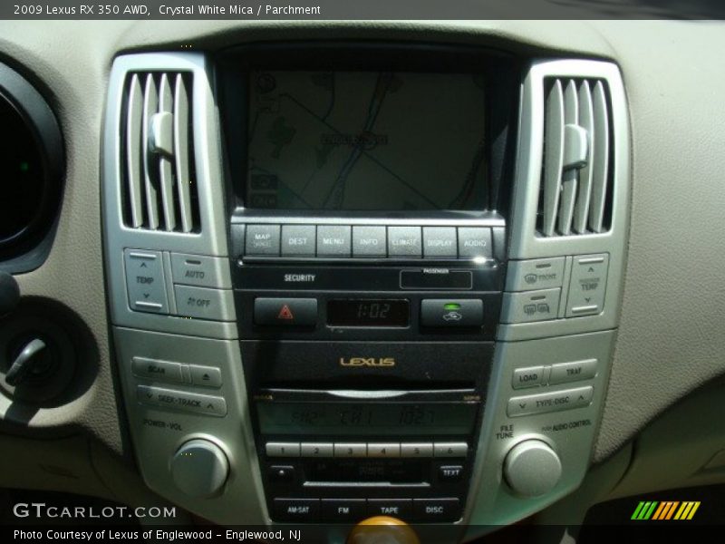 Controls of 2009 RX 350 AWD