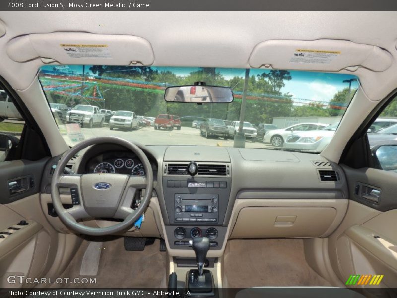Moss Green Metallic / Camel 2008 Ford Fusion S