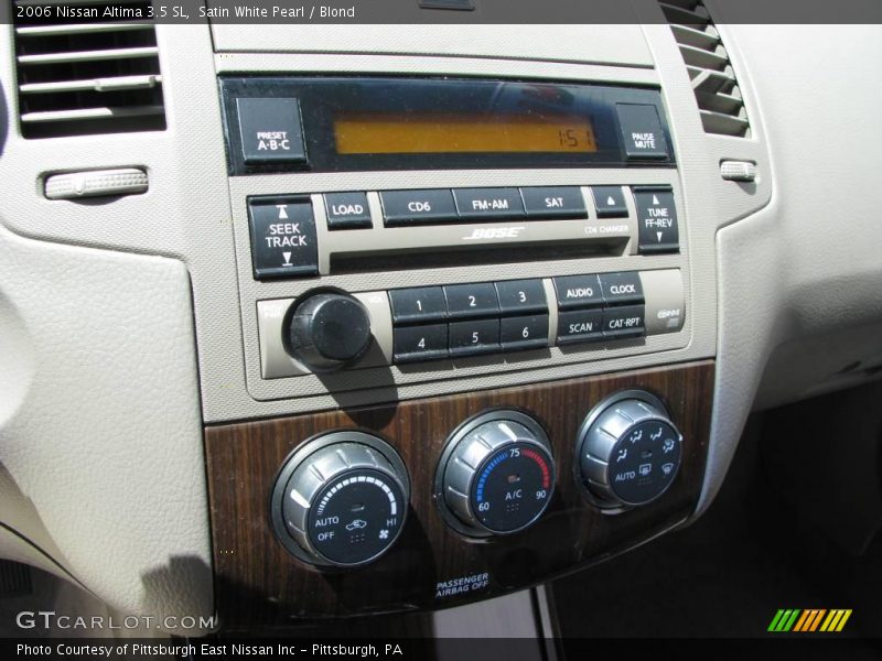 Satin White Pearl / Blond 2006 Nissan Altima 3.5 SL