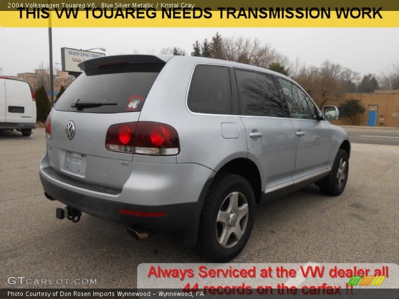 Blue Silver Metallic / Kristal Gray 2004 Volkswagen Touareg V6