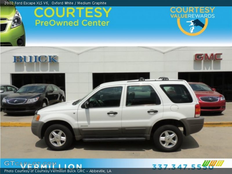 Oxford White / Medium Graphite 2002 Ford Escape XLS V6