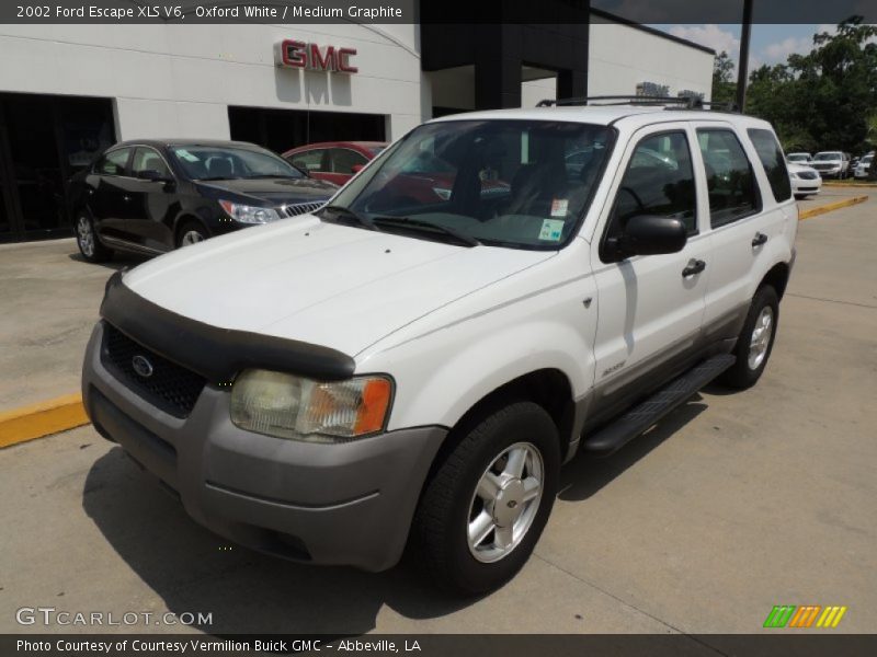Oxford White / Medium Graphite 2002 Ford Escape XLS V6