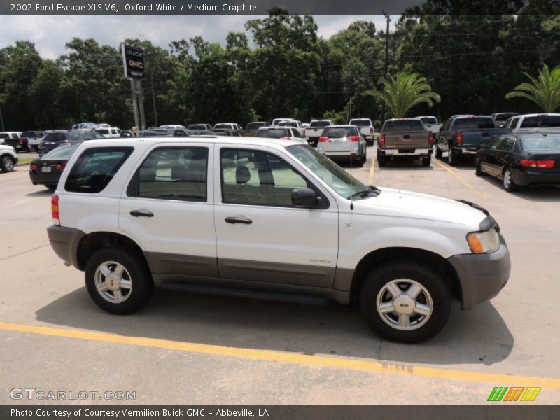 Oxford White / Medium Graphite 2002 Ford Escape XLS V6