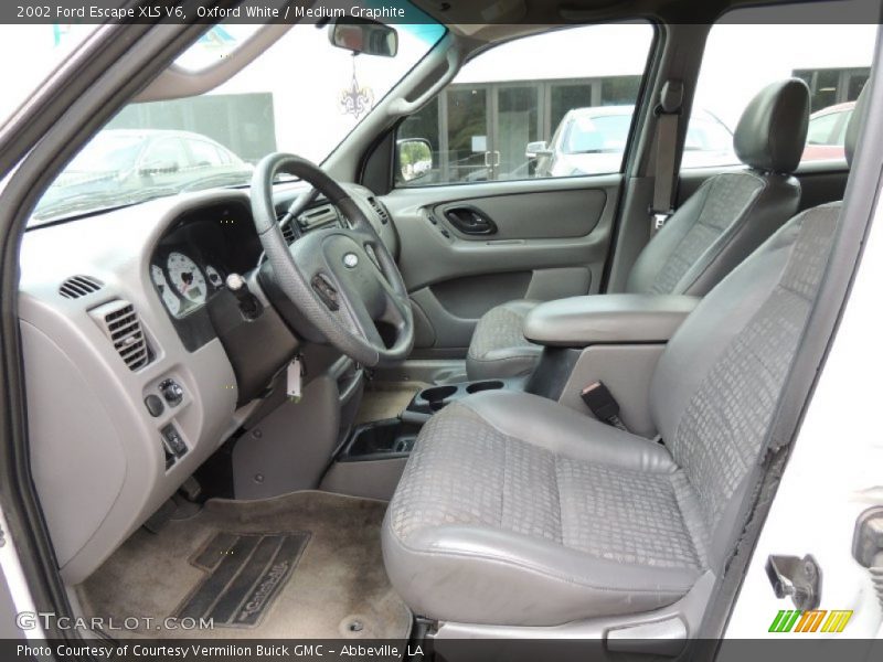 Oxford White / Medium Graphite 2002 Ford Escape XLS V6