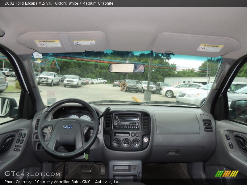 Oxford White / Medium Graphite 2002 Ford Escape XLS V6