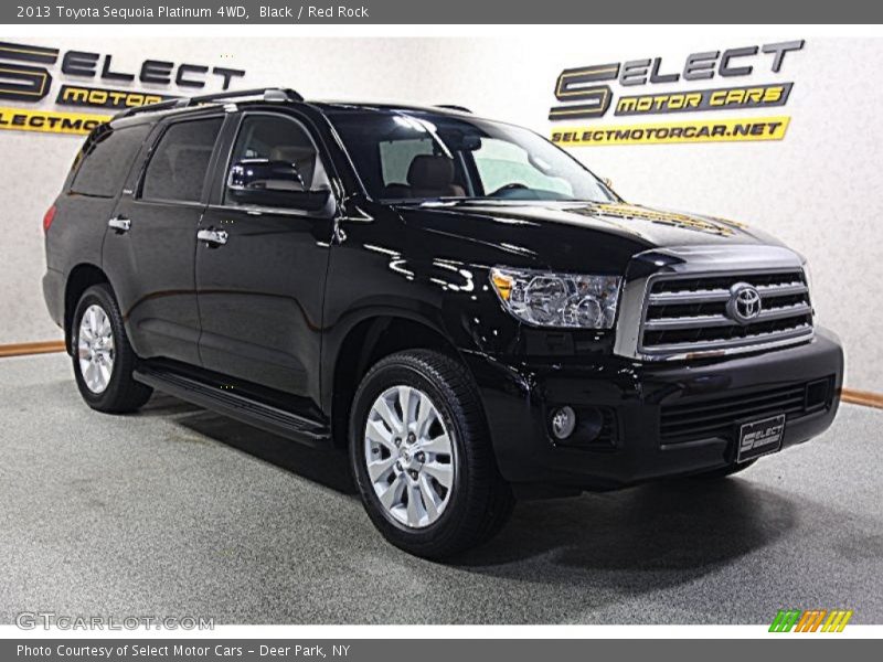 Black / Red Rock 2013 Toyota Sequoia Platinum 4WD