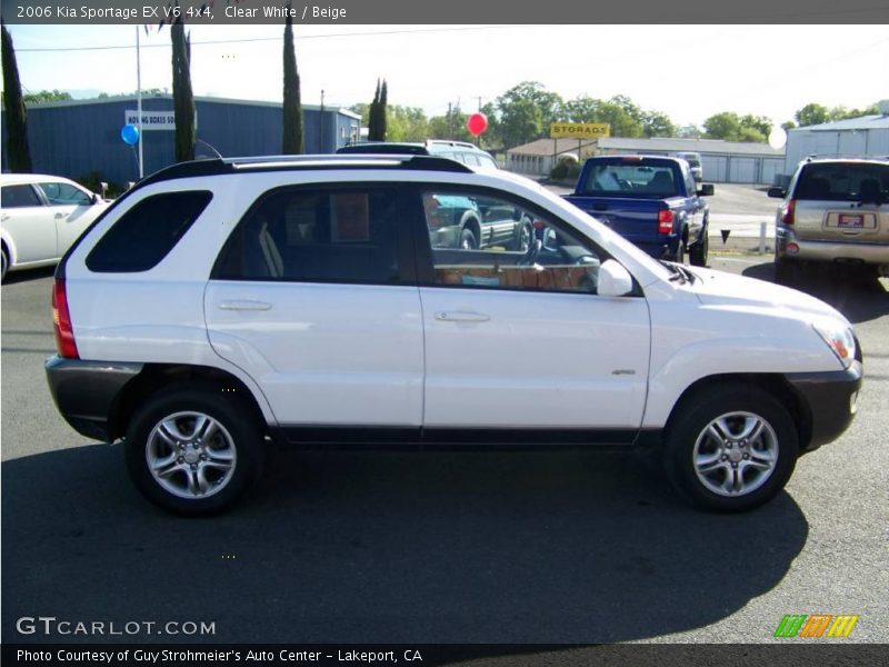 Clear White / Beige 2006 Kia Sportage EX V6 4x4