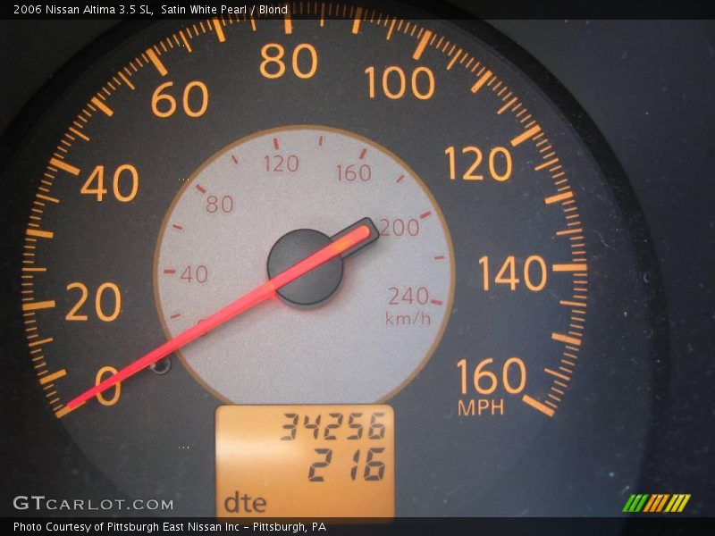 Satin White Pearl / Blond 2006 Nissan Altima 3.5 SL