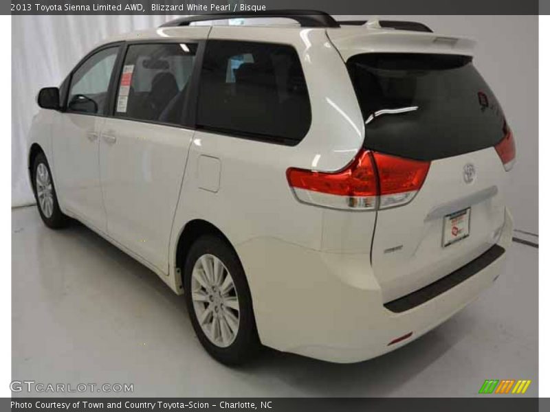 Blizzard White Pearl / Bisque 2013 Toyota Sienna Limited AWD