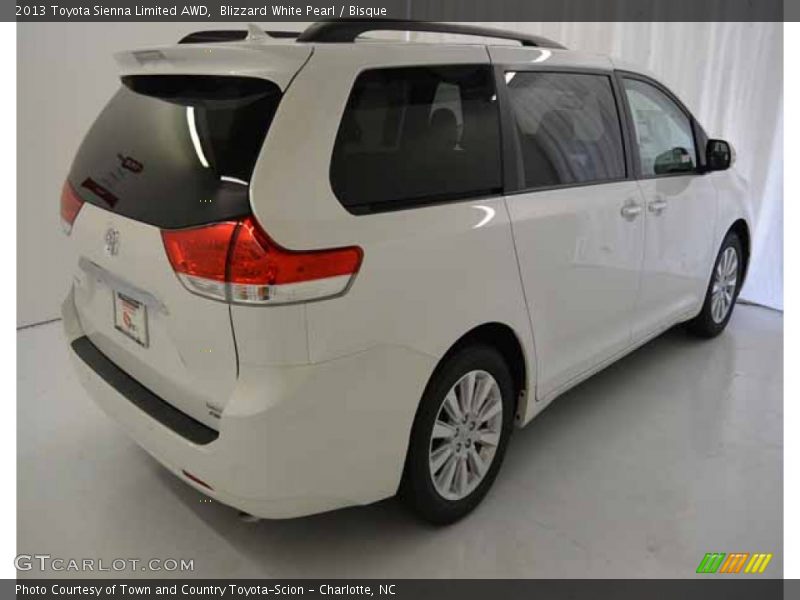 Blizzard White Pearl / Bisque 2013 Toyota Sienna Limited AWD