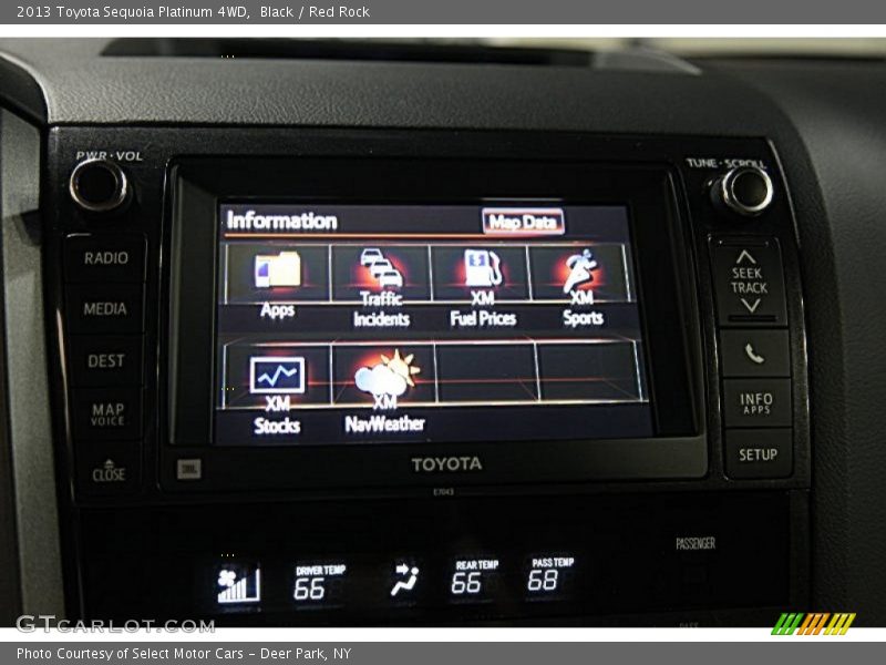 Black / Red Rock 2013 Toyota Sequoia Platinum 4WD