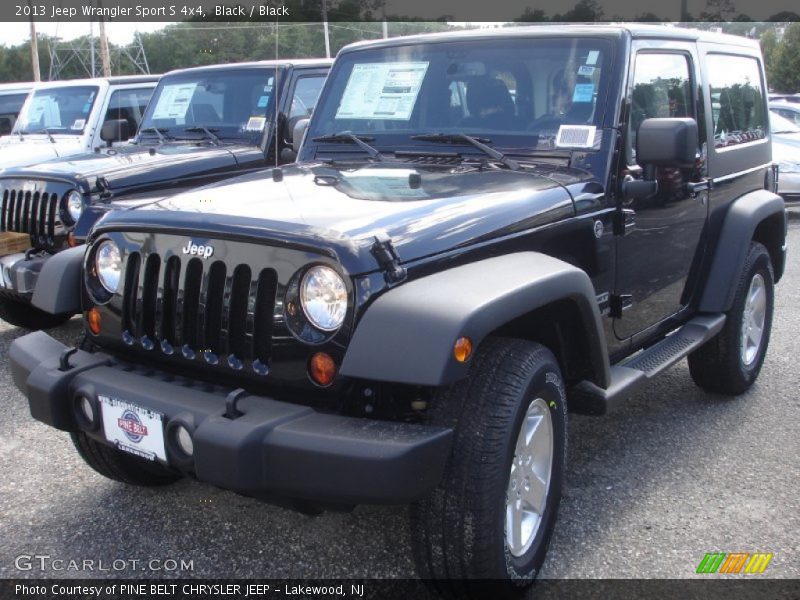 Black / Black 2013 Jeep Wrangler Sport S 4x4