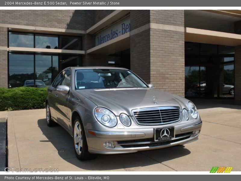 Pewter Silver Metallic / Stone 2004 Mercedes-Benz E 500 Sedan
