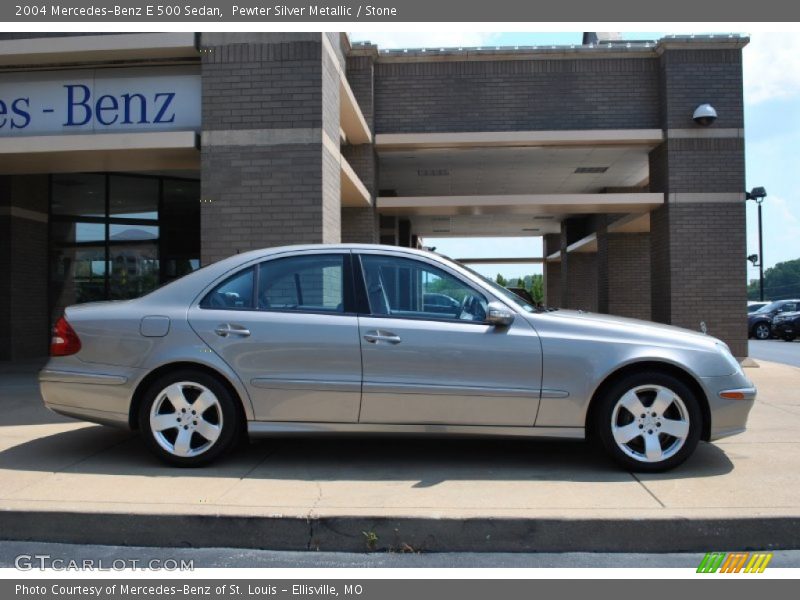 Pewter Silver Metallic / Stone 2004 Mercedes-Benz E 500 Sedan