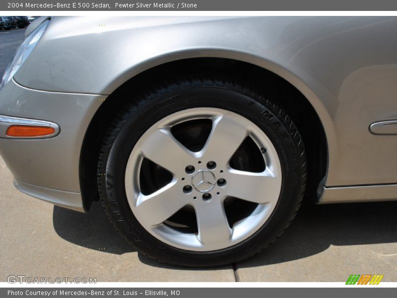Pewter Silver Metallic / Stone 2004 Mercedes-Benz E 500 Sedan