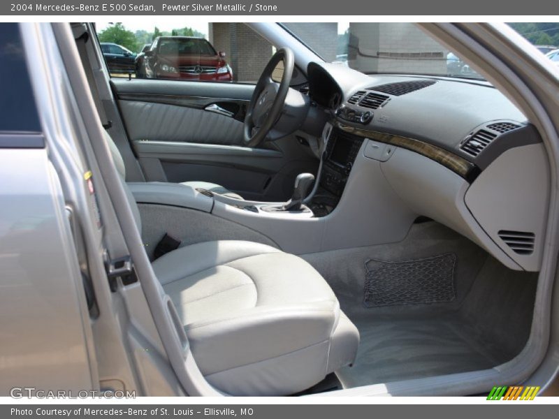 Pewter Silver Metallic / Stone 2004 Mercedes-Benz E 500 Sedan