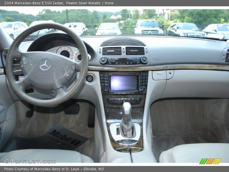 Pewter Silver Metallic / Stone 2004 Mercedes-Benz E 500 Sedan