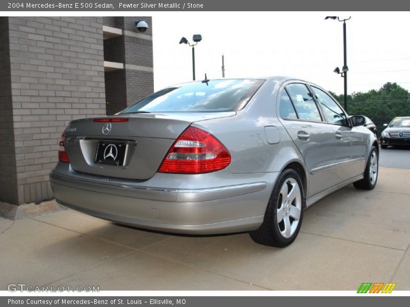 Pewter Silver Metallic / Stone 2004 Mercedes-Benz E 500 Sedan