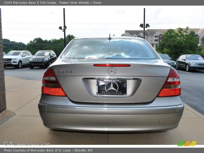 Pewter Silver Metallic / Stone 2004 Mercedes-Benz E 500 Sedan