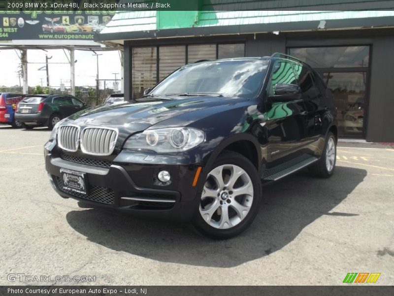 Black Sapphire Metallic / Black 2009 BMW X5 xDrive48i