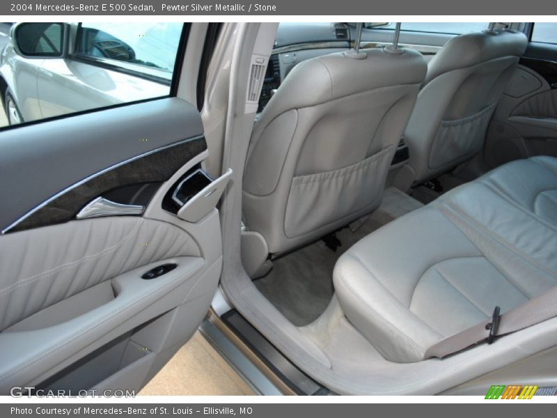 Pewter Silver Metallic / Stone 2004 Mercedes-Benz E 500 Sedan