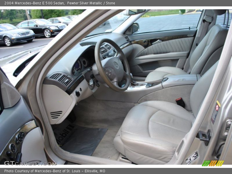Pewter Silver Metallic / Stone 2004 Mercedes-Benz E 500 Sedan