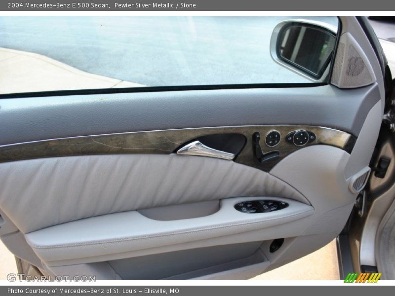 Pewter Silver Metallic / Stone 2004 Mercedes-Benz E 500 Sedan