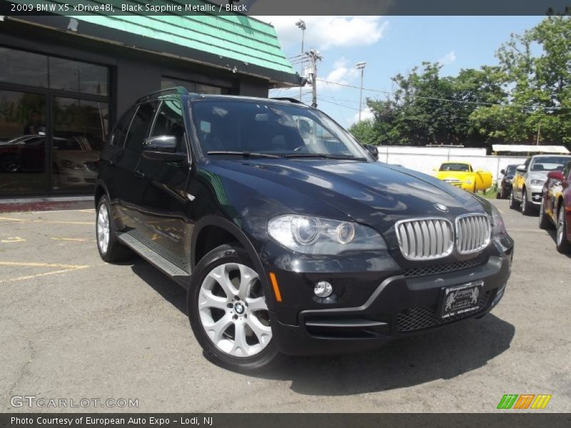Black Sapphire Metallic / Black 2009 BMW X5 xDrive48i