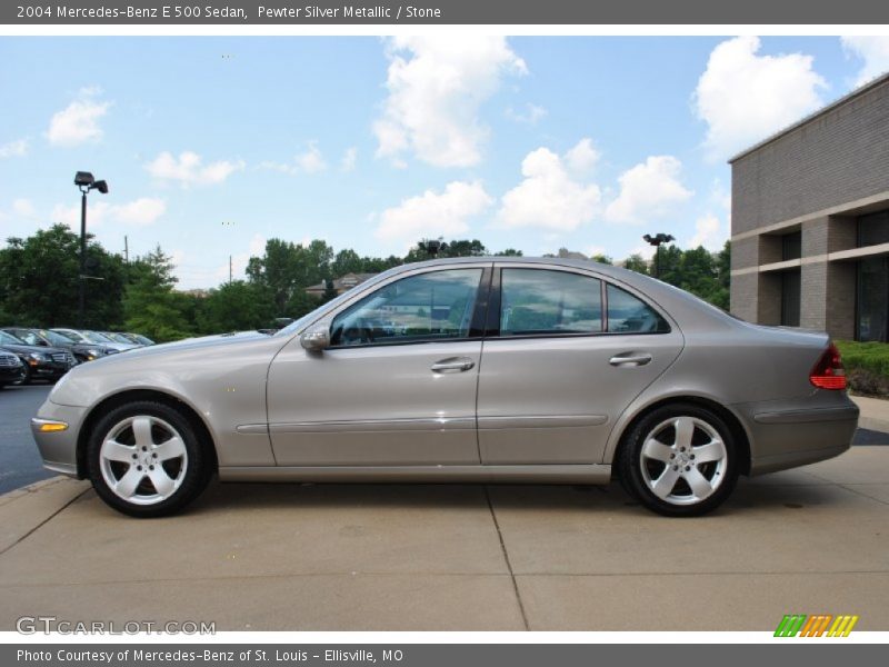 Pewter Silver Metallic / Stone 2004 Mercedes-Benz E 500 Sedan