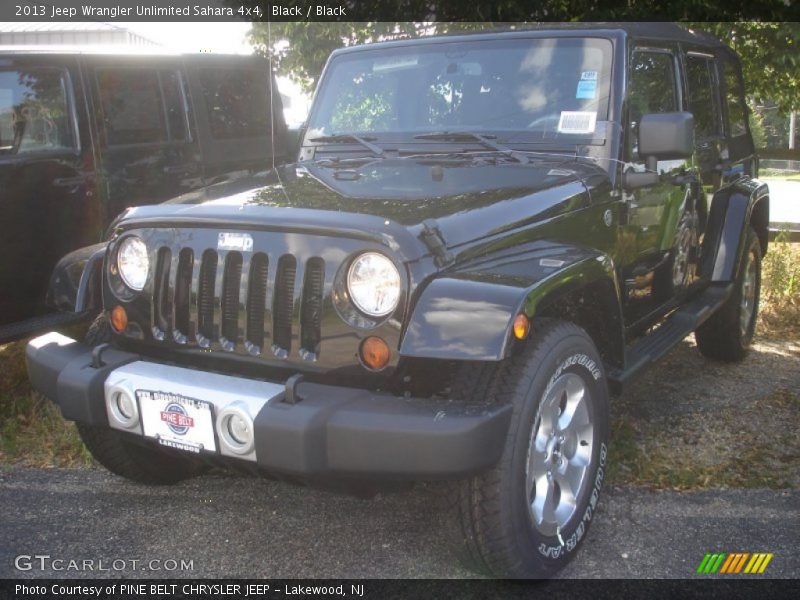 Black / Black 2013 Jeep Wrangler Unlimited Sahara 4x4