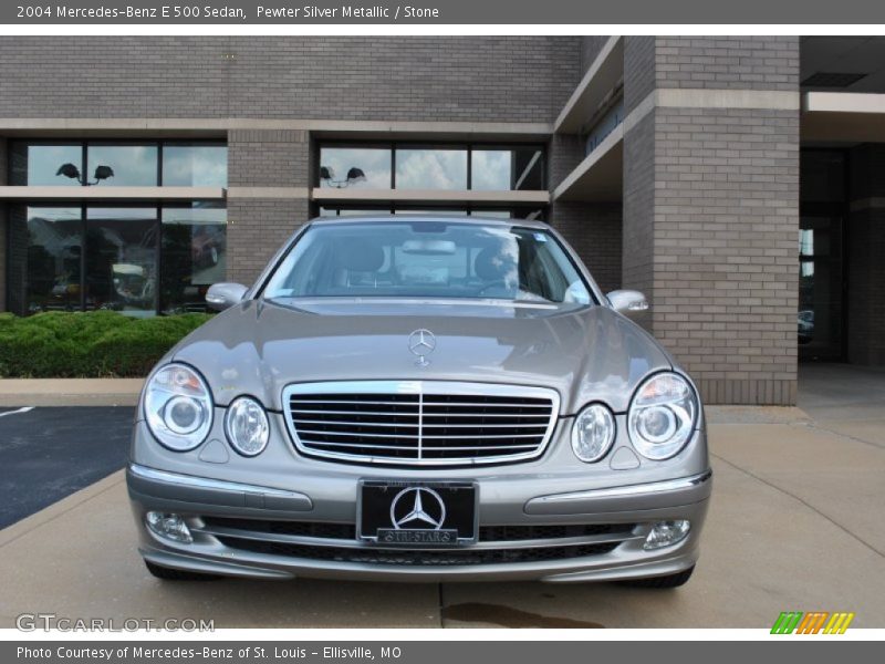Pewter Silver Metallic / Stone 2004 Mercedes-Benz E 500 Sedan