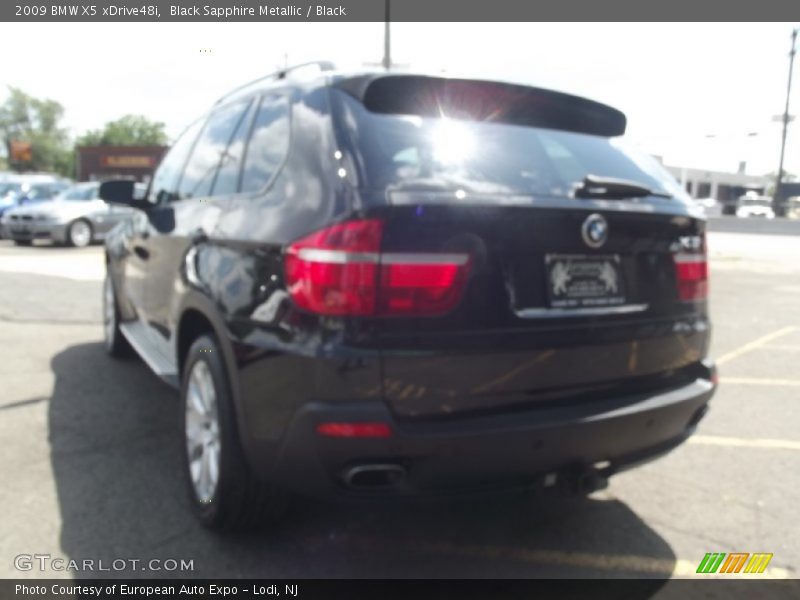 Black Sapphire Metallic / Black 2009 BMW X5 xDrive48i
