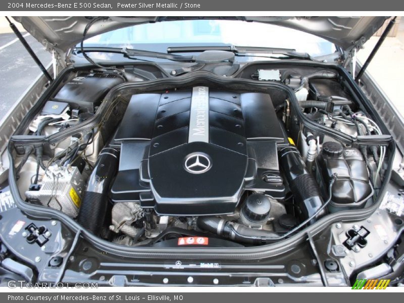 Pewter Silver Metallic / Stone 2004 Mercedes-Benz E 500 Sedan