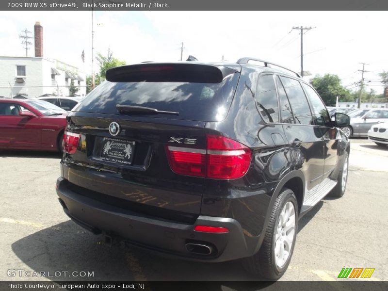Black Sapphire Metallic / Black 2009 BMW X5 xDrive48i