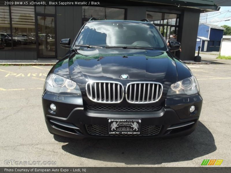 Black Sapphire Metallic / Black 2009 BMW X5 xDrive48i