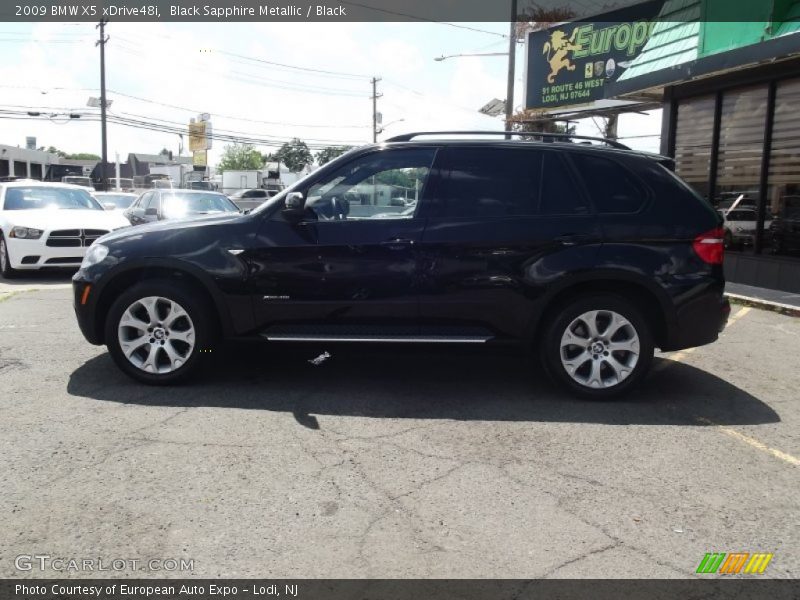 Black Sapphire Metallic / Black 2009 BMW X5 xDrive48i