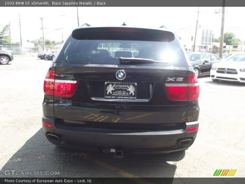 Black Sapphire Metallic / Black 2009 BMW X5 xDrive48i