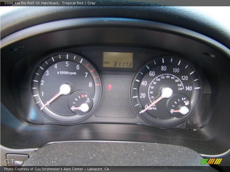 Tropical Red / Gray 2006 Kia Rio Rio5 SX Hatchback