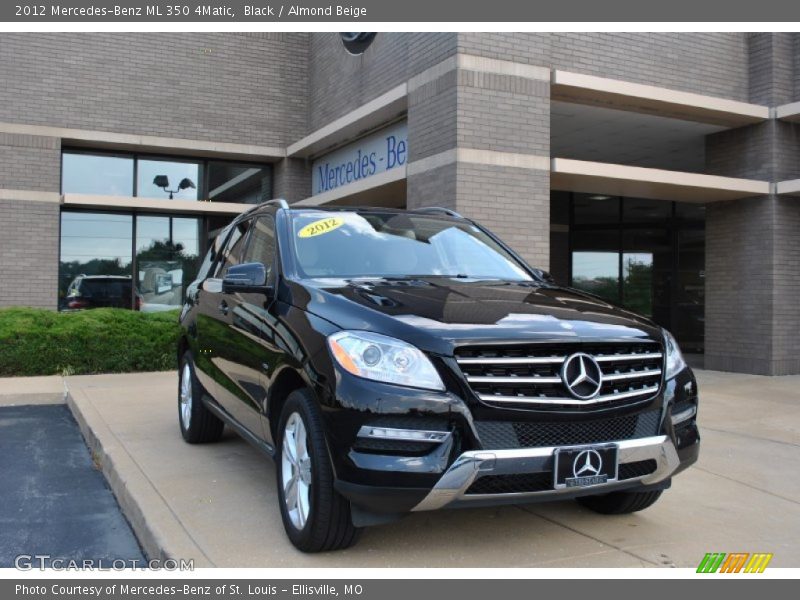Black / Almond Beige 2012 Mercedes-Benz ML 350 4Matic