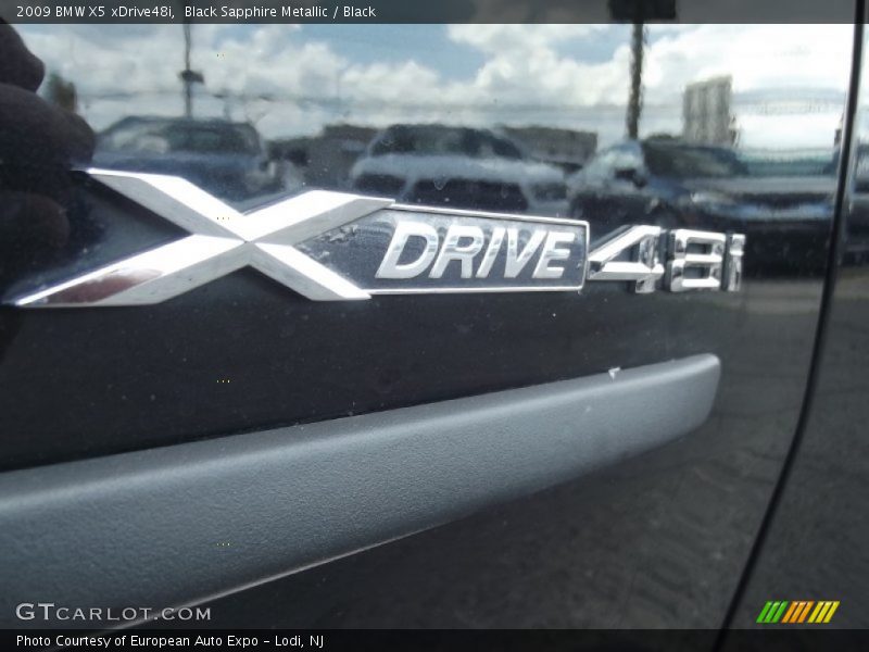 Black Sapphire Metallic / Black 2009 BMW X5 xDrive48i