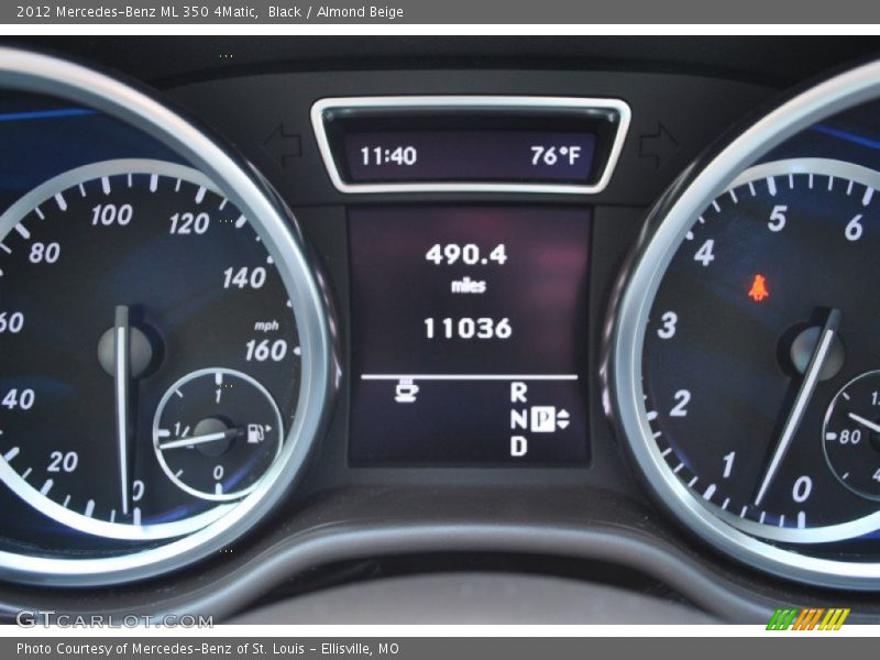 Black / Almond Beige 2012 Mercedes-Benz ML 350 4Matic