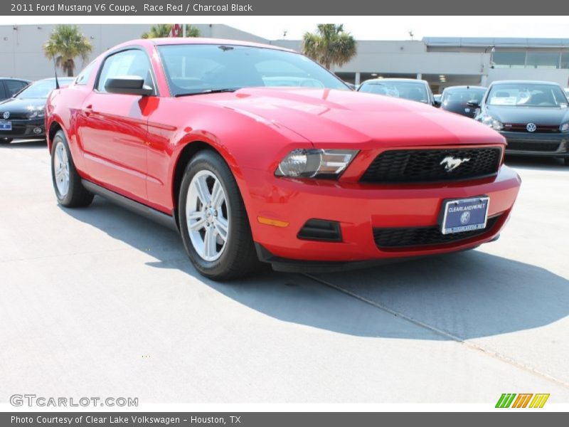 Race Red / Charcoal Black 2011 Ford Mustang V6 Coupe