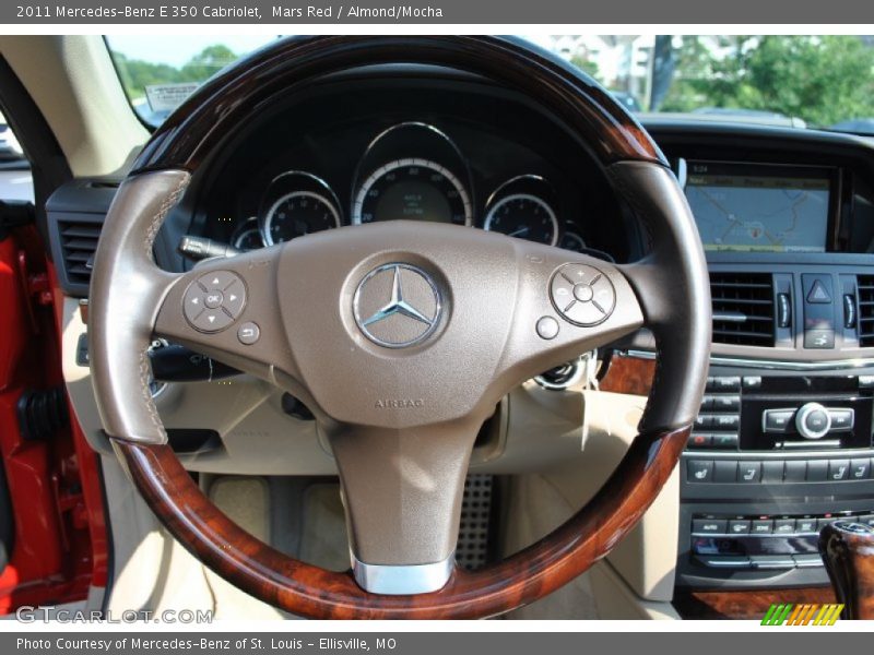 Mars Red / Almond/Mocha 2011 Mercedes-Benz E 350 Cabriolet