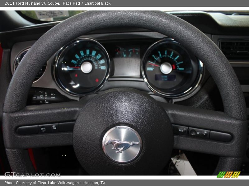 Race Red / Charcoal Black 2011 Ford Mustang V6 Coupe