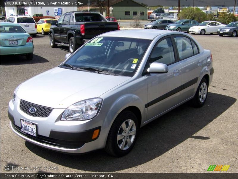 Silver Metallic / Gray 2008 Kia Rio LX Sedan