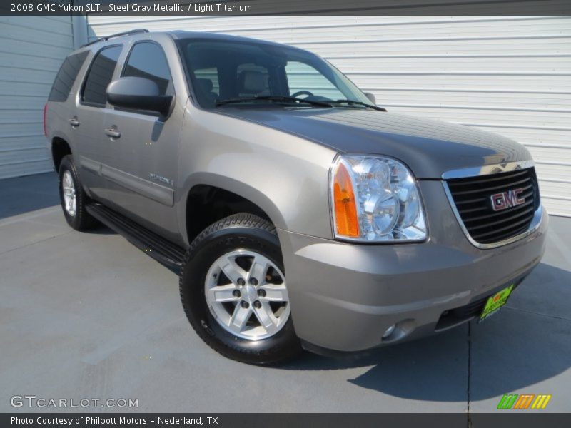 Steel Gray Metallic / Light Titanium 2008 GMC Yukon SLT
