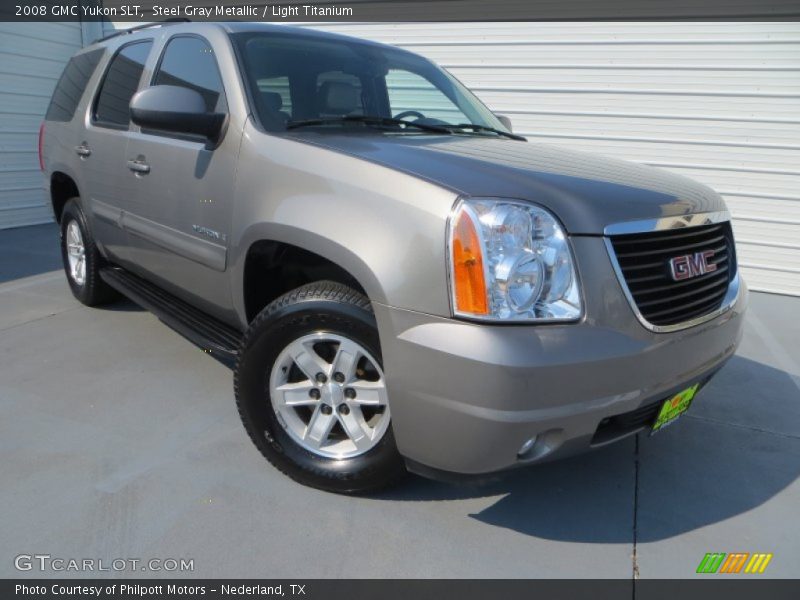 Steel Gray Metallic / Light Titanium 2008 GMC Yukon SLT