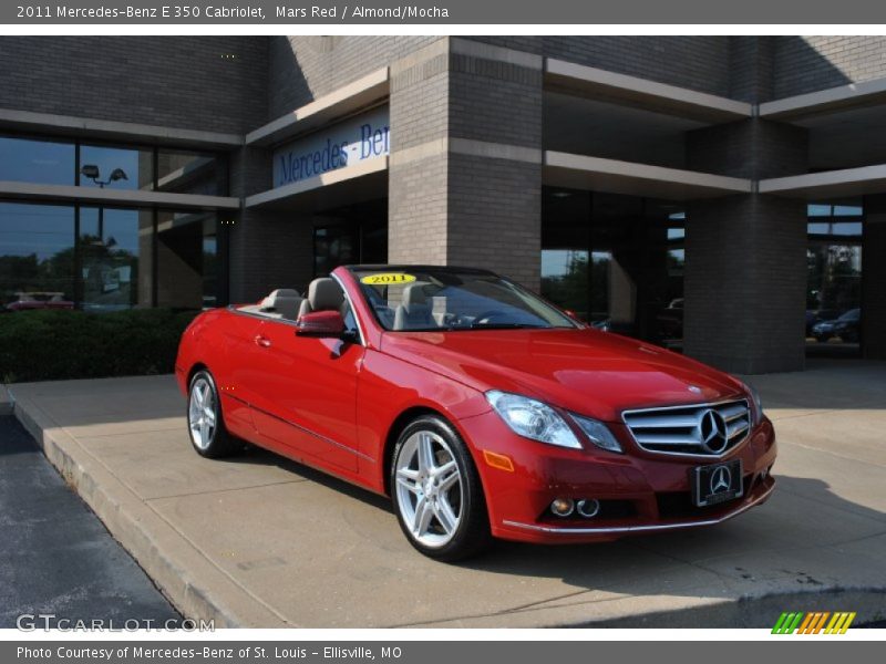 Mars Red / Almond/Mocha 2011 Mercedes-Benz E 350 Cabriolet