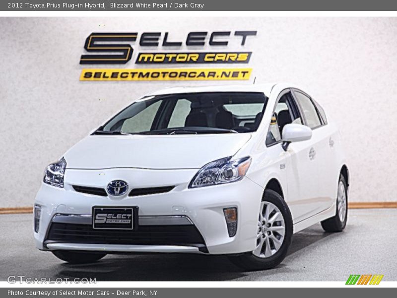 Blizzard White Pearl / Dark Gray 2012 Toyota Prius Plug-in Hybrid